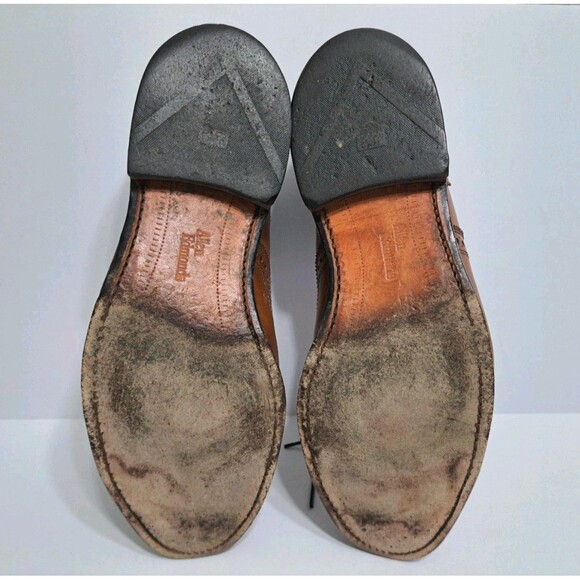 Allen Edmonds Strand Leather Cap Toe Oxford Walnut Brown Mens Size 9.5 - Picture 11 of 11